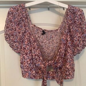 Floral crop top